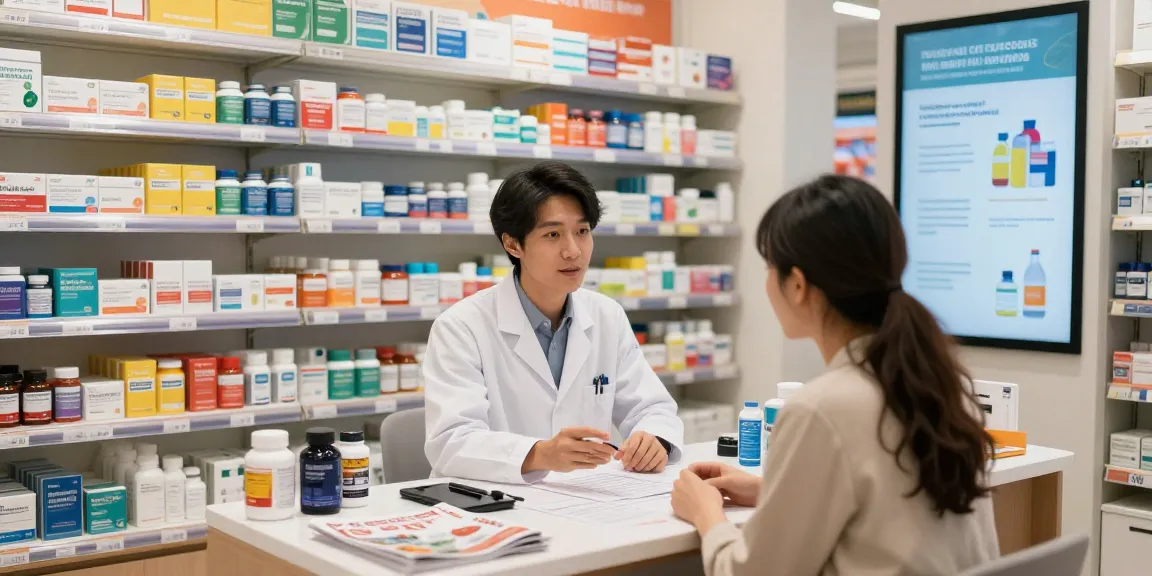 Verkäufer im Selliza Pharma Shop berät Kunden zu Steroiden und Produkten.